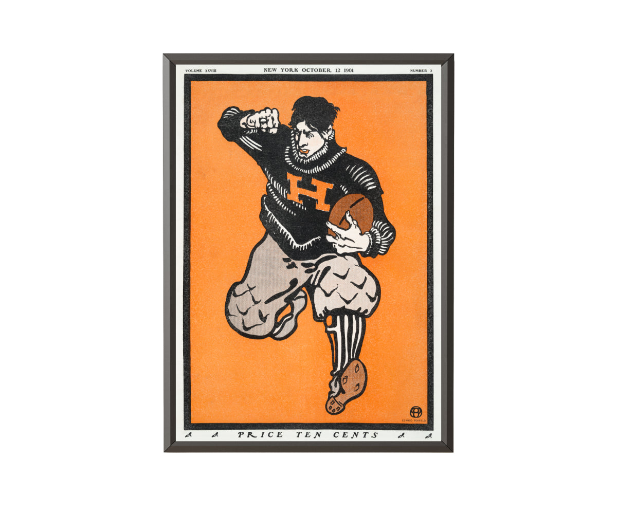 American football player by Edward Penfield - Get Instant Art