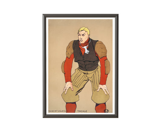 American football player by Edward Penfield - Get Instant Art